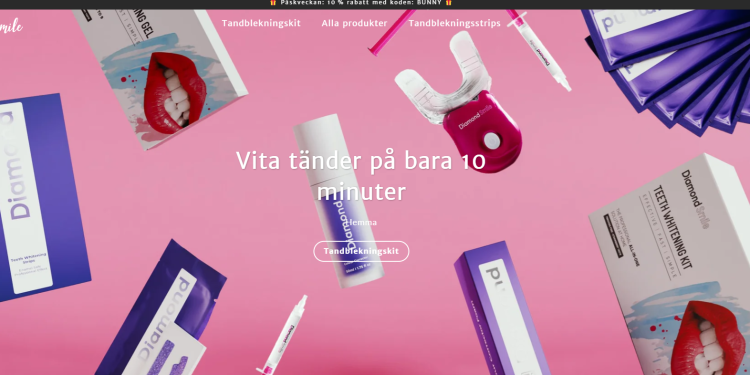 Få ett vitare leende hemma – med Diamond Smile