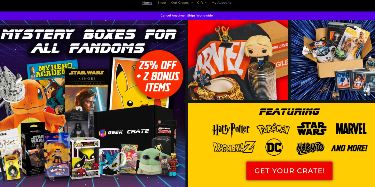 Geek Crate UK – Överraskningslådan alla nördar i Sverige måste ha